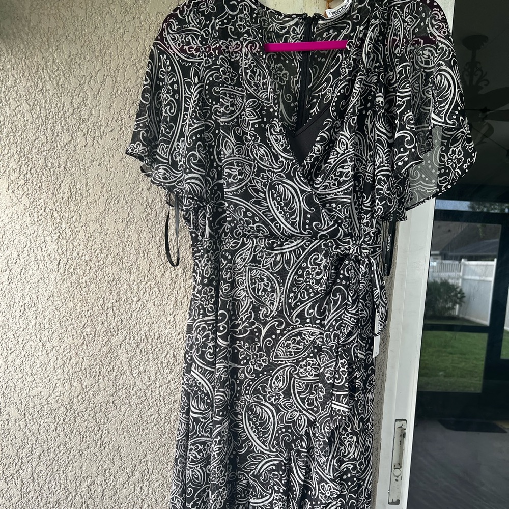 Black and white Calvin Klein dress